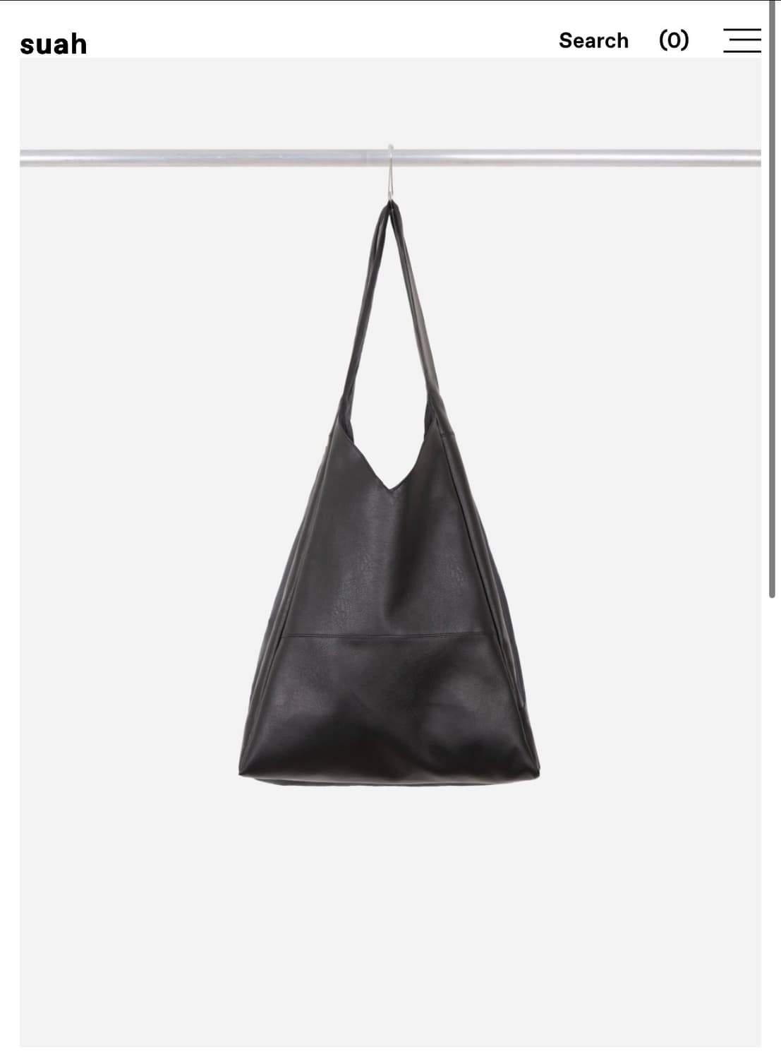 수아 리버시블 큐프라 레더 백 상품이미지1