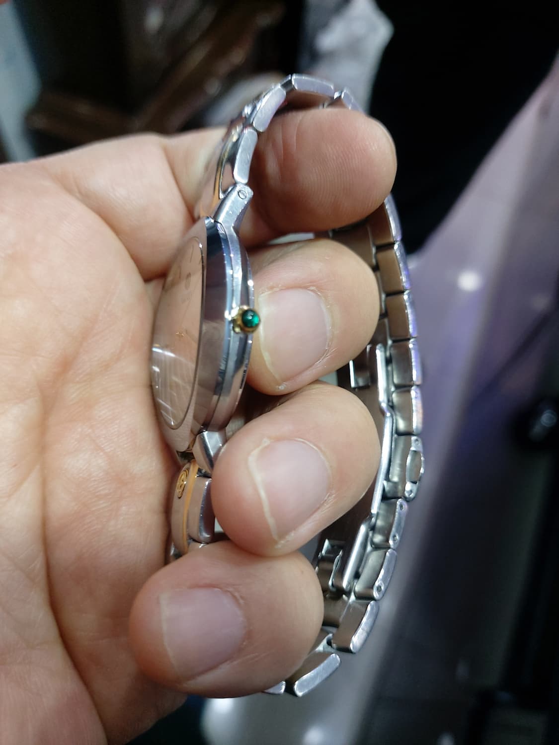 GALAXY Seraph 콤비 남성 시계입니다. 은색과 금색의 조화가 고 상품이미지2