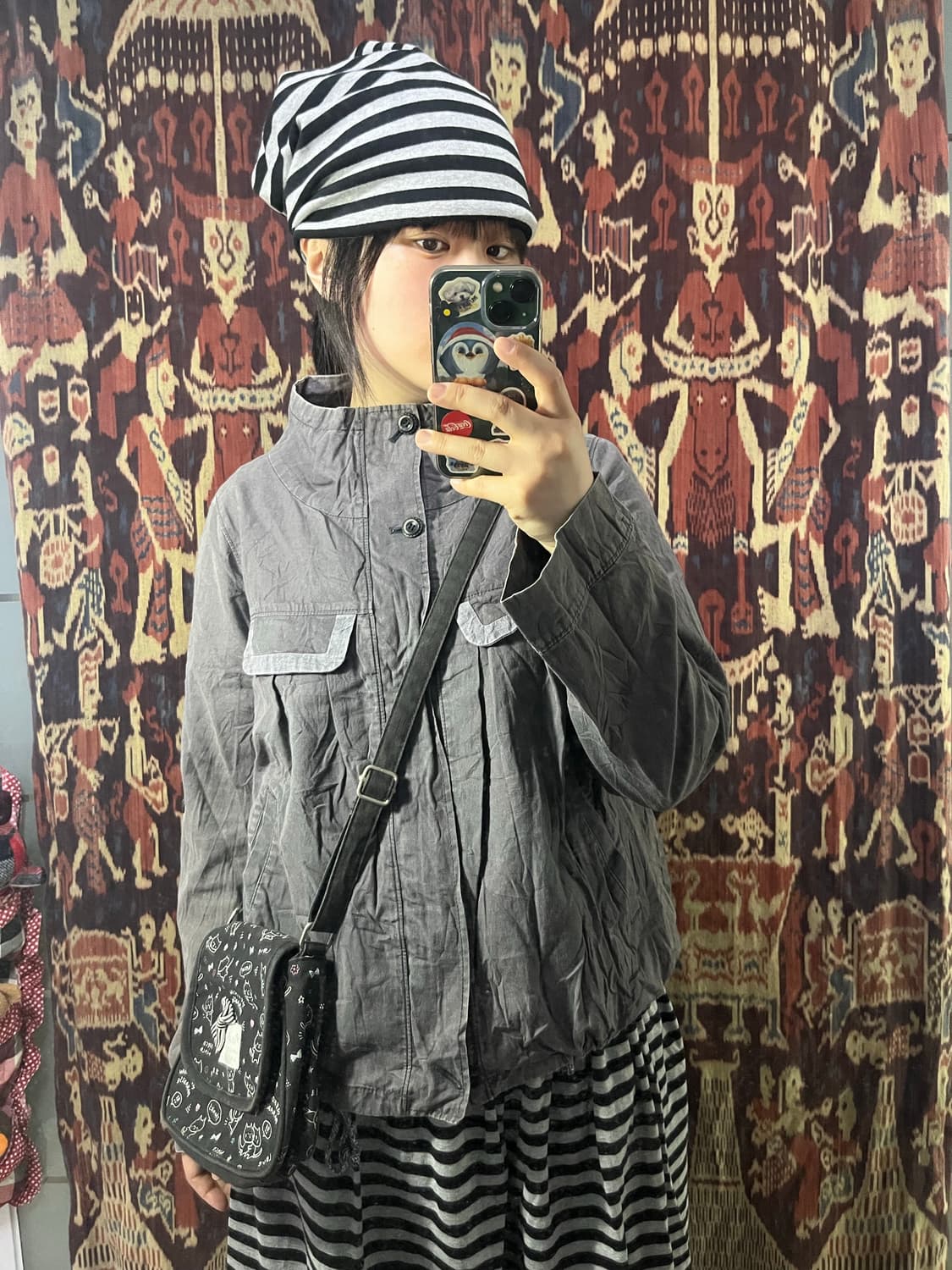 퍼플 워싱 워크 자켓 상품이미지2