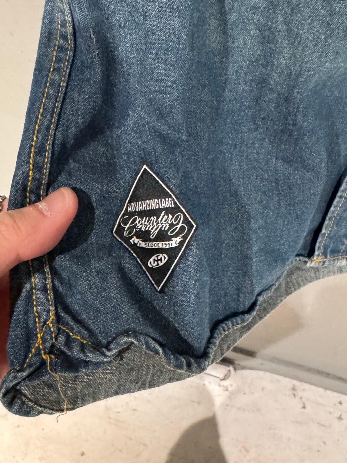 카운터컬쳐 레터링 데님 웨스턴셔츠  상품이미지6