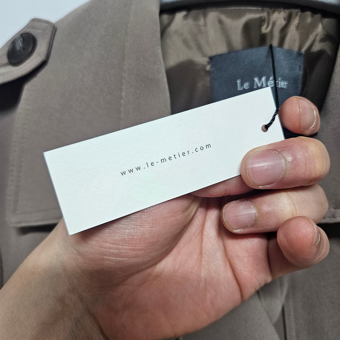 르메띠에 숏 트렌치 코트 F 상품이미지4