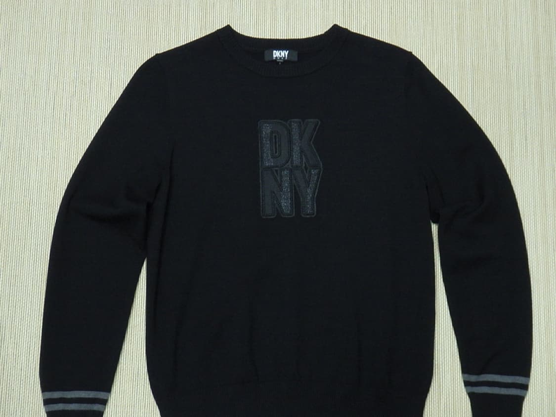 (L) DKNY GOLF 여성 라운드넥 니트 블랙 상품이미지3