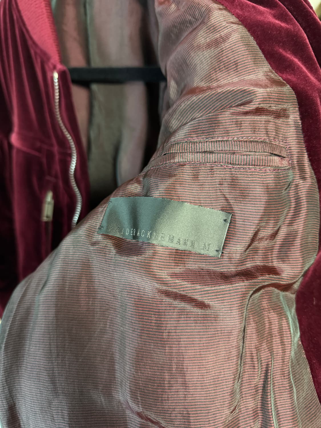 M) 하이더아커만 벨벳 봄버 자켓 상품이미지5