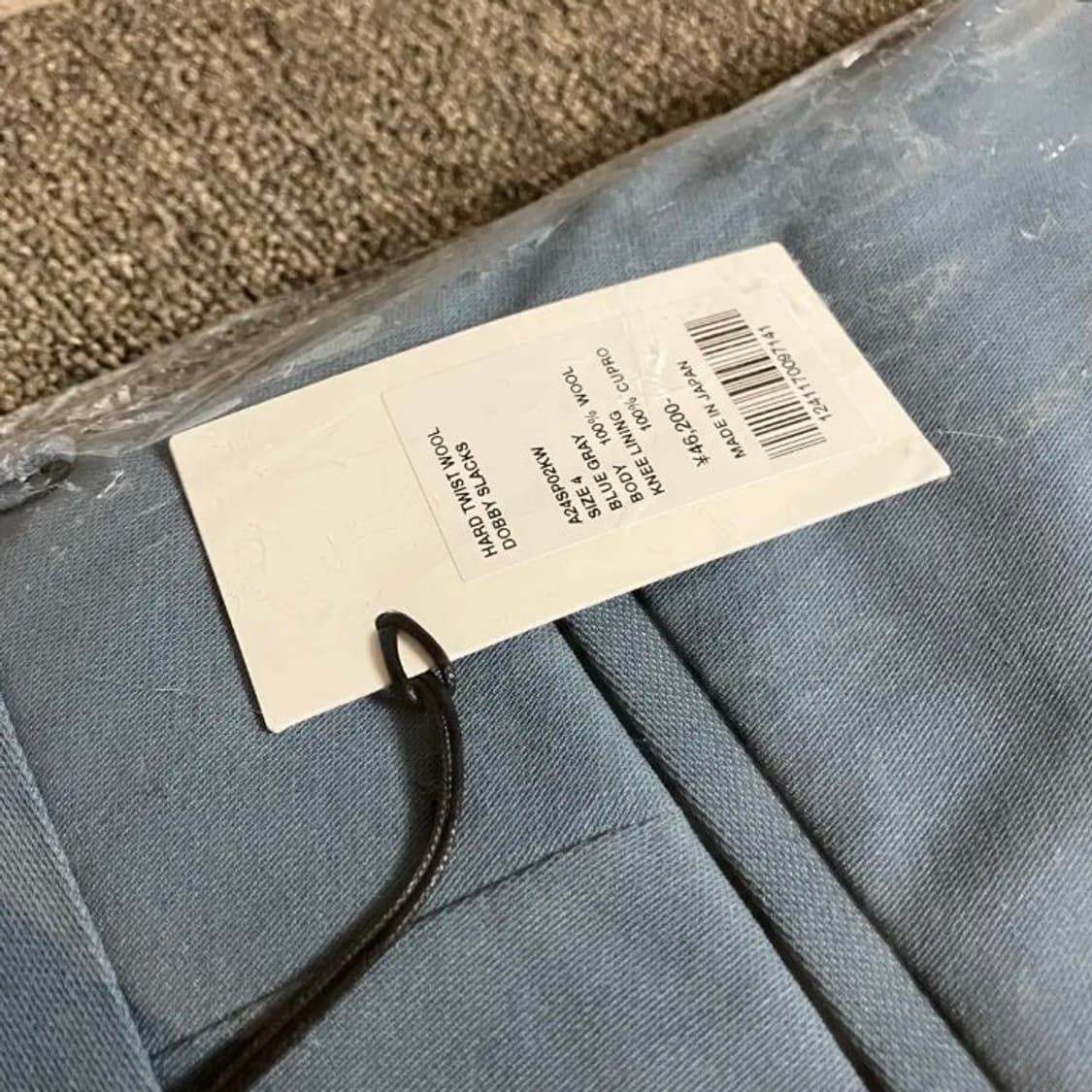 (4) Auralee 22ss 도비 슬랙스 블루그레이 상품이미지8