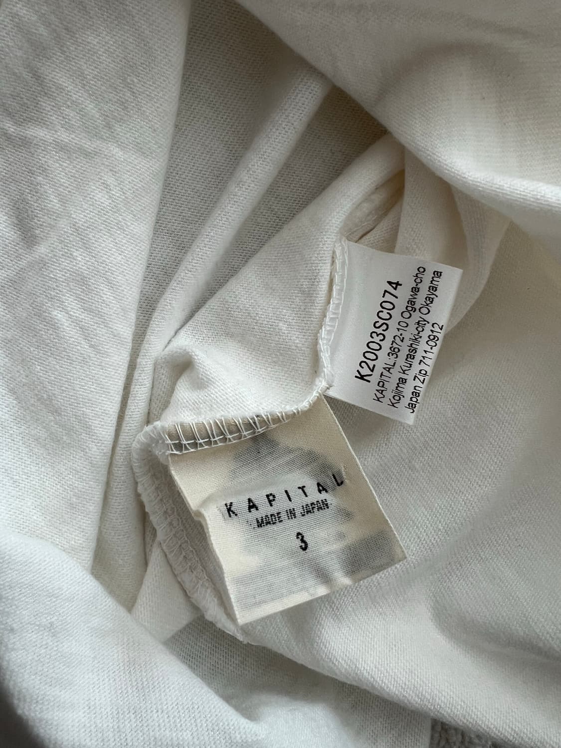 캐피탈 반다나 티셔츠 화이트 상품이미지4