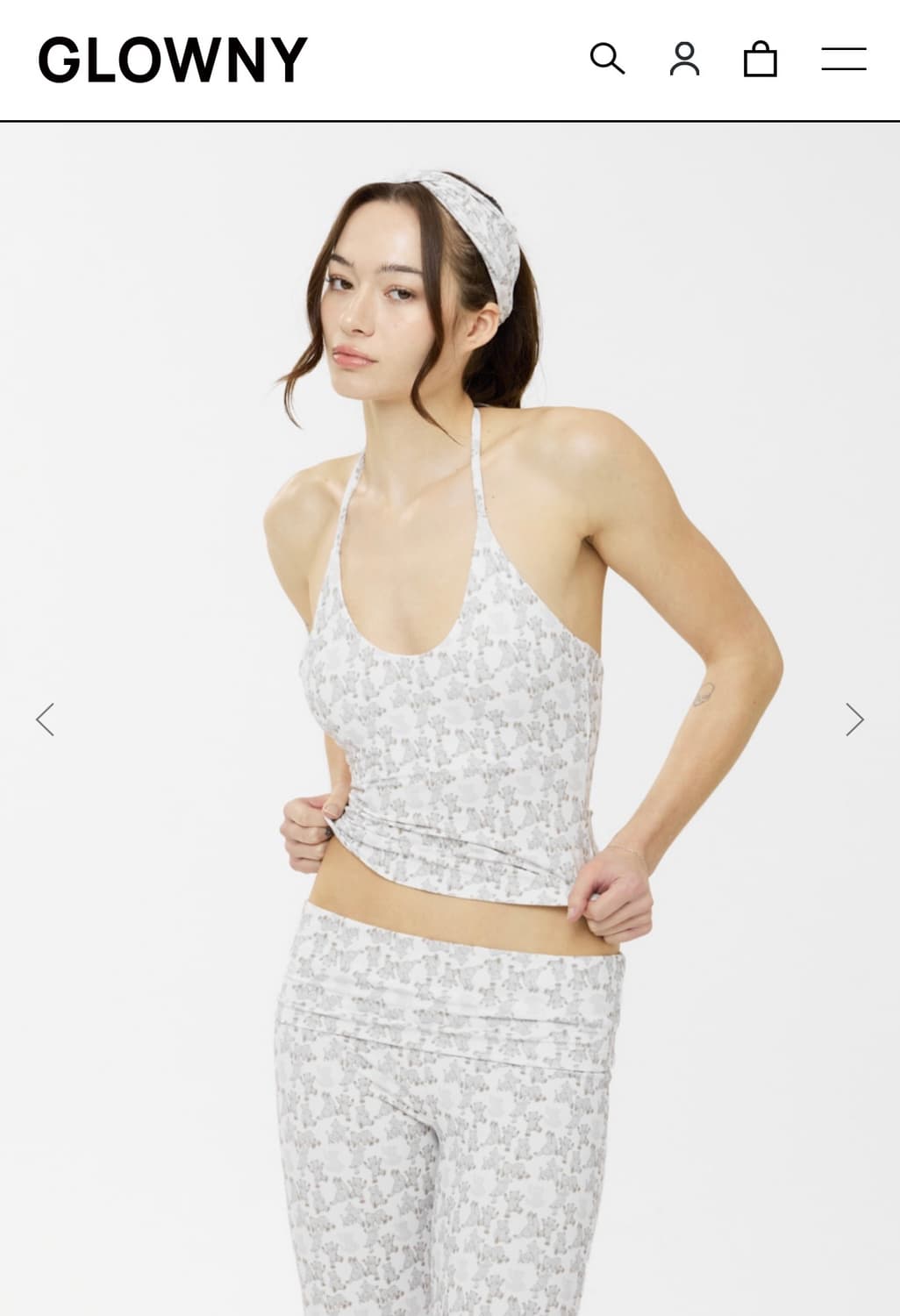 GLOWNY_ AIR HALTER NECK TANK 상품이미지1