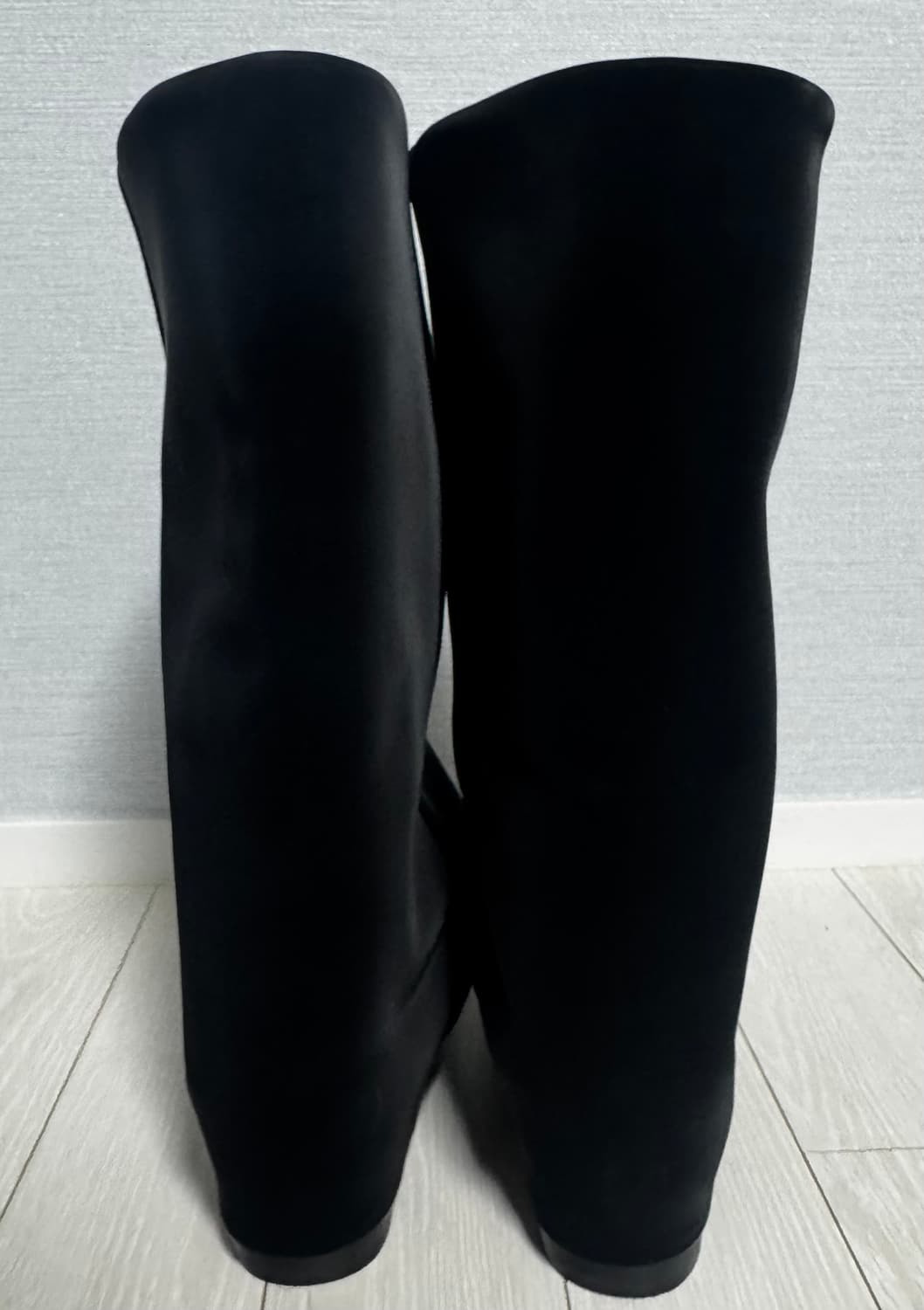 Wrinkle Leather Boots (Black) 상품이미지4