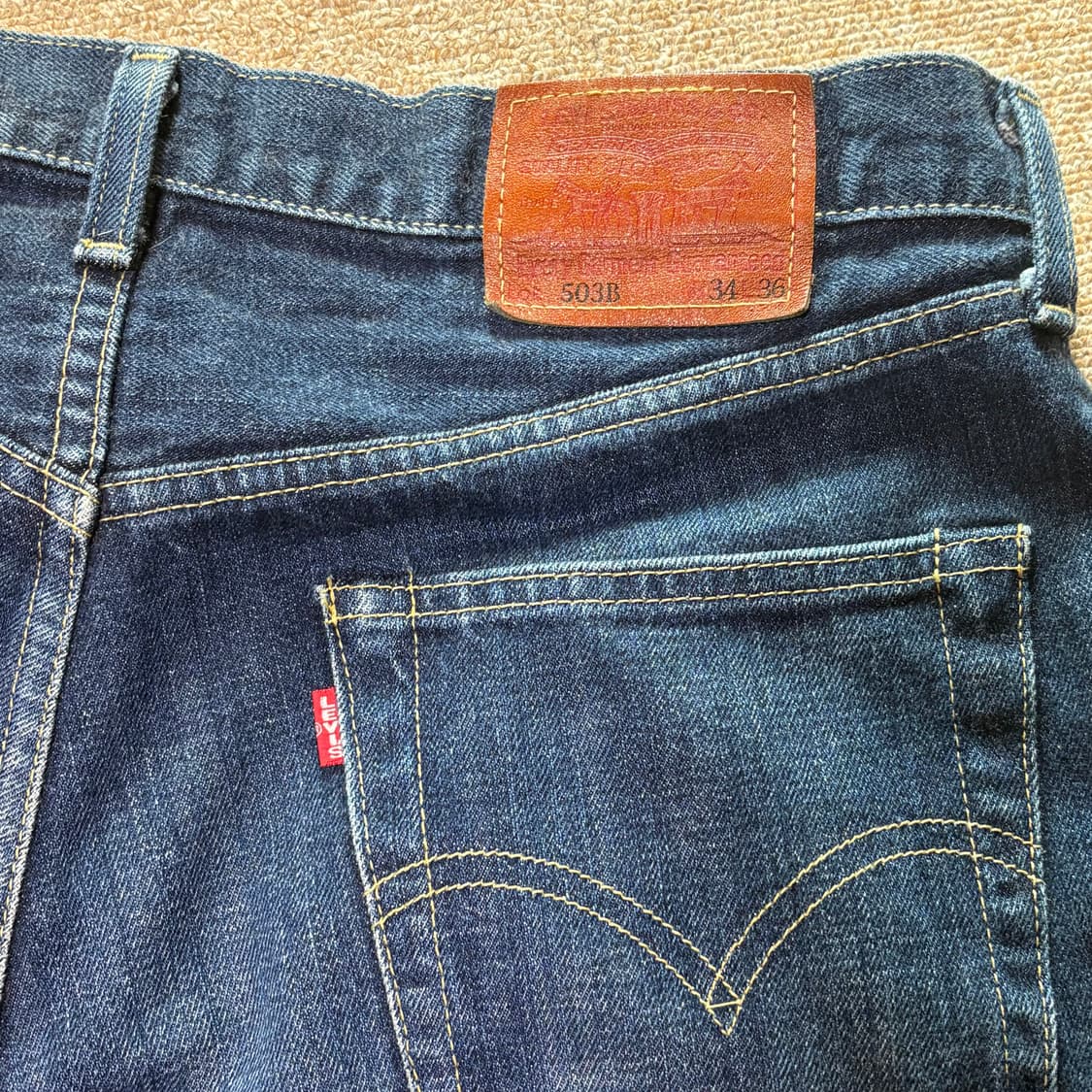 리바이스 503B 빅E 셀비지 데님 34x36 상품이미지7