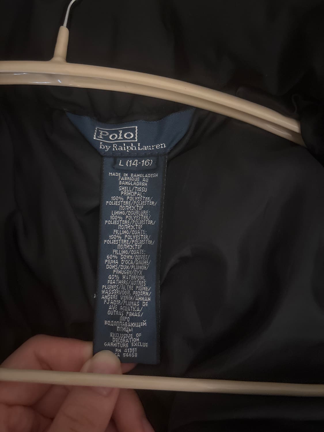 폴로 후드 패딩 상품이미지4