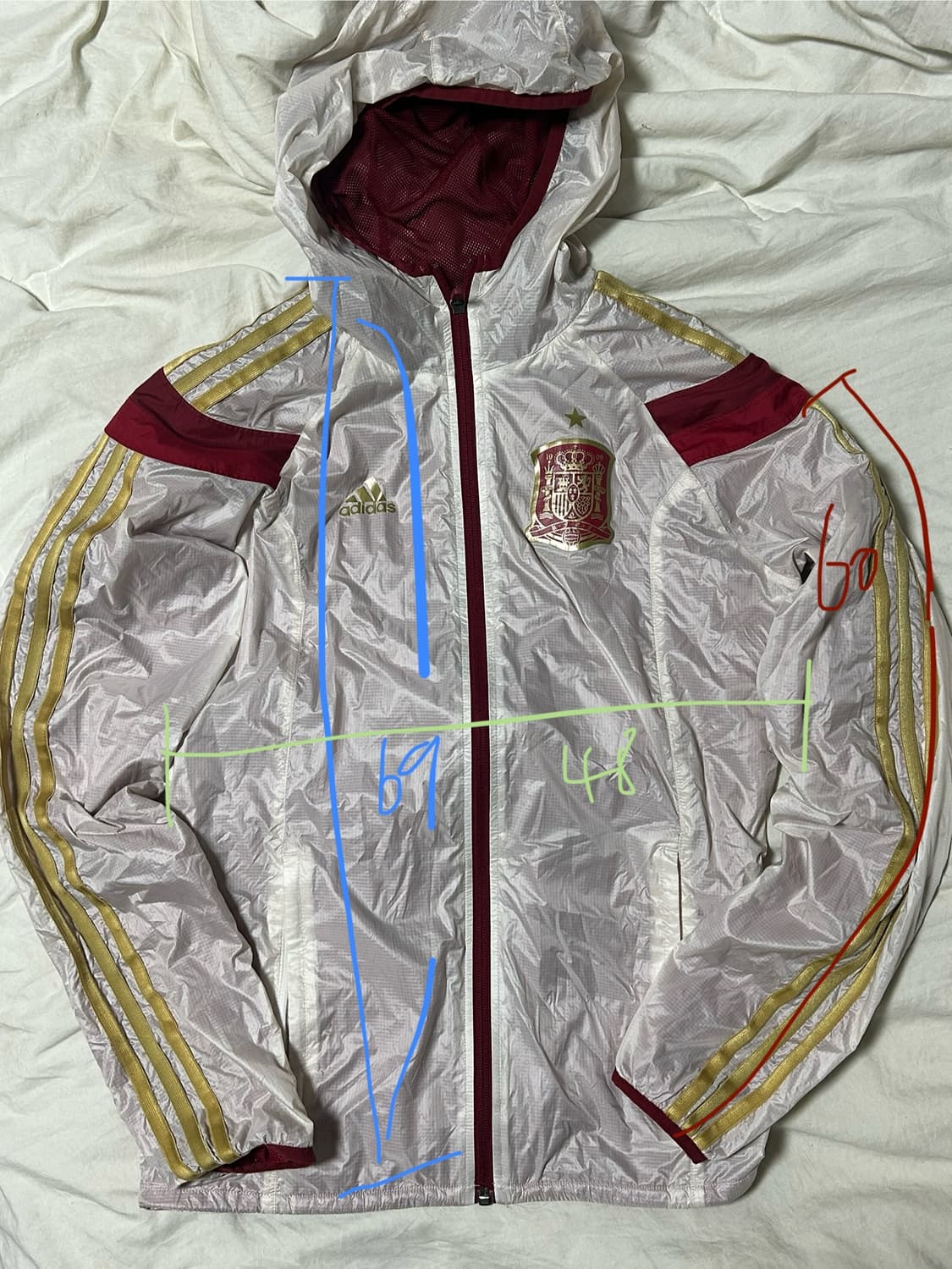 아디다스 스페인 국대 바람막이 상품이미지2