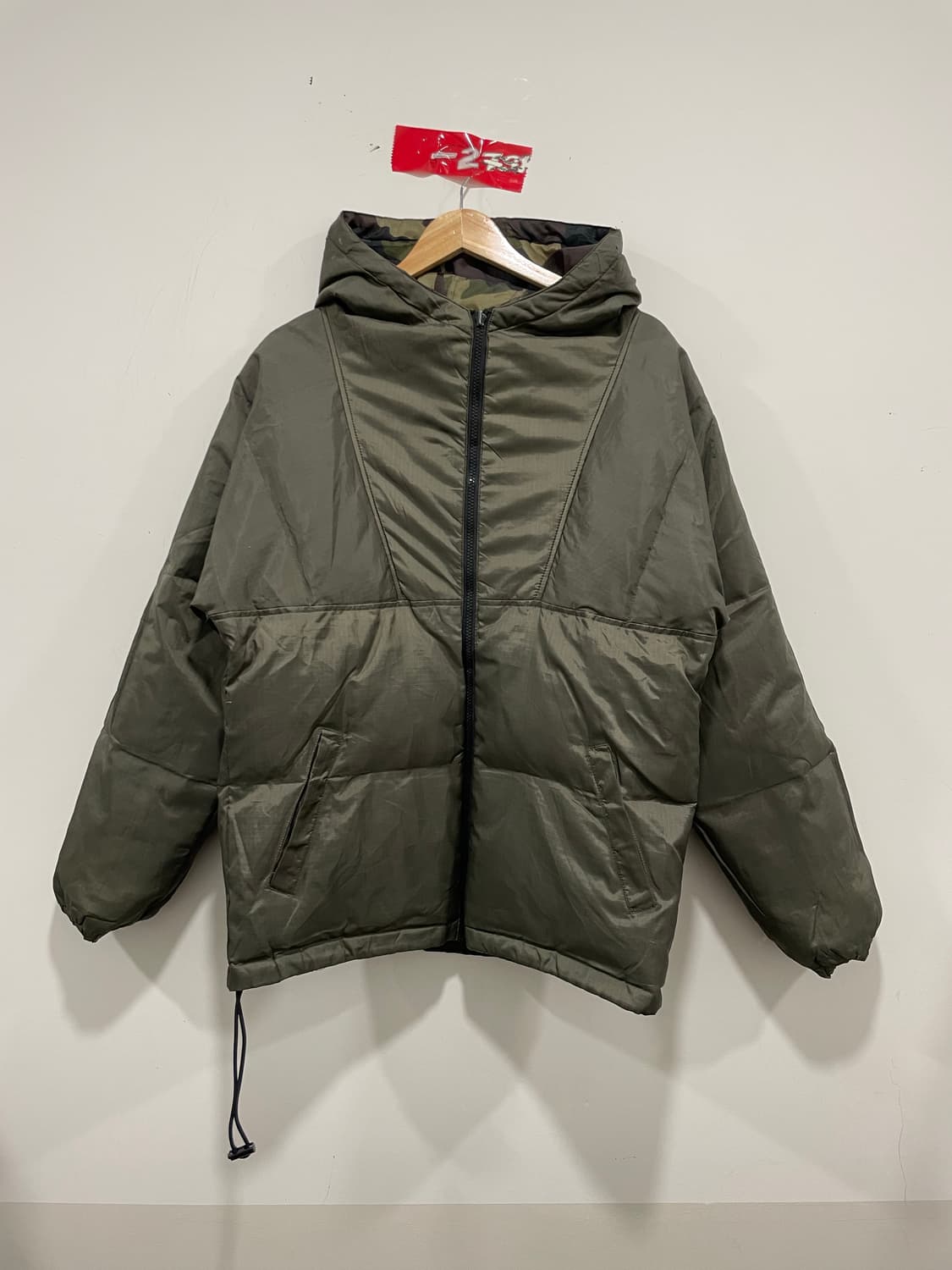 (빈티지)카모플라주 리버시블 패딩자켓 상품이미지5