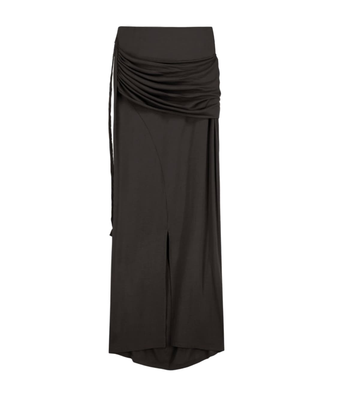 [오호스, OJOS] Layering Draped Maxi Skirt 상품이미지3