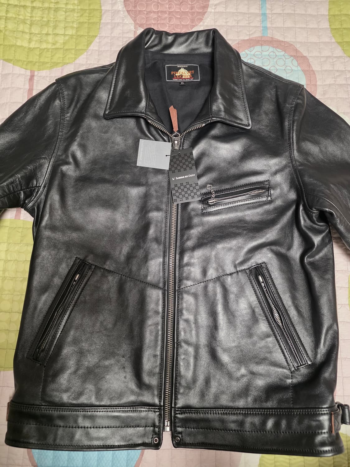 레더파크 말가죽 싱글라이더 자켓 XL 새상품급 판매 상품이미지6