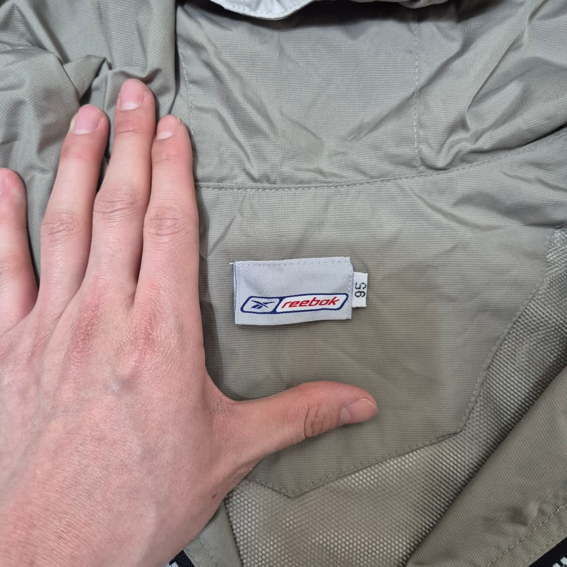 리복 올드스쿨 아노락 반집업 후드 바람막이 자켓 M(95) 상품이미지6