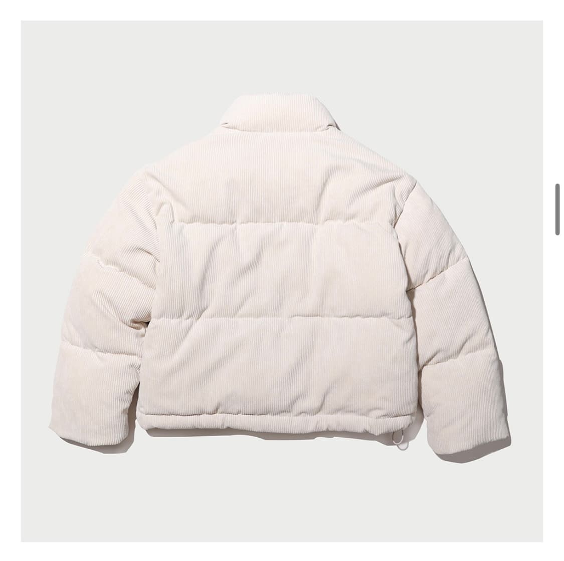 후아유 코듀로이 숏푸퍼(아이보리) 상품이미지2