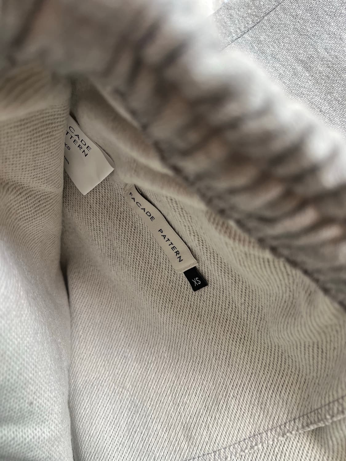 파사드패턴 와이드 프랜치 스웻 팬츠(XS) 상품이미지4