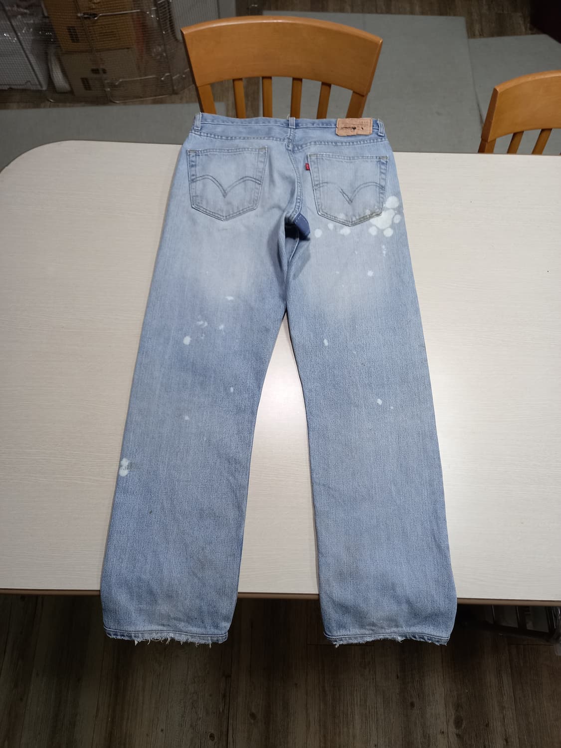 32 07's 리바이스505 Mexico 일자진 연청 커스텀 32-282 상품이미지2