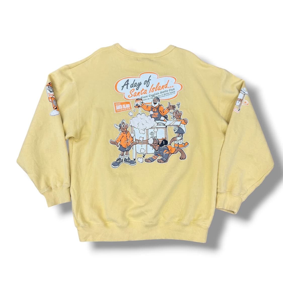 캡틴 산타 레몬 노랑 그래픽 맨투맨 상품이미지2