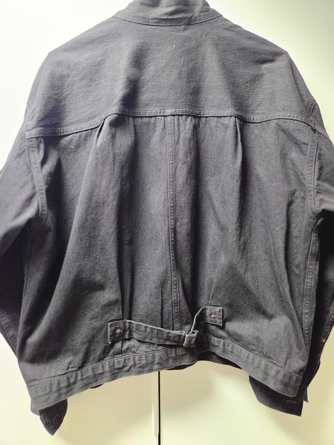 캡틴선샤인 스몰 카라 트래커 자켓 블랙 (36/100) 상품이미지2