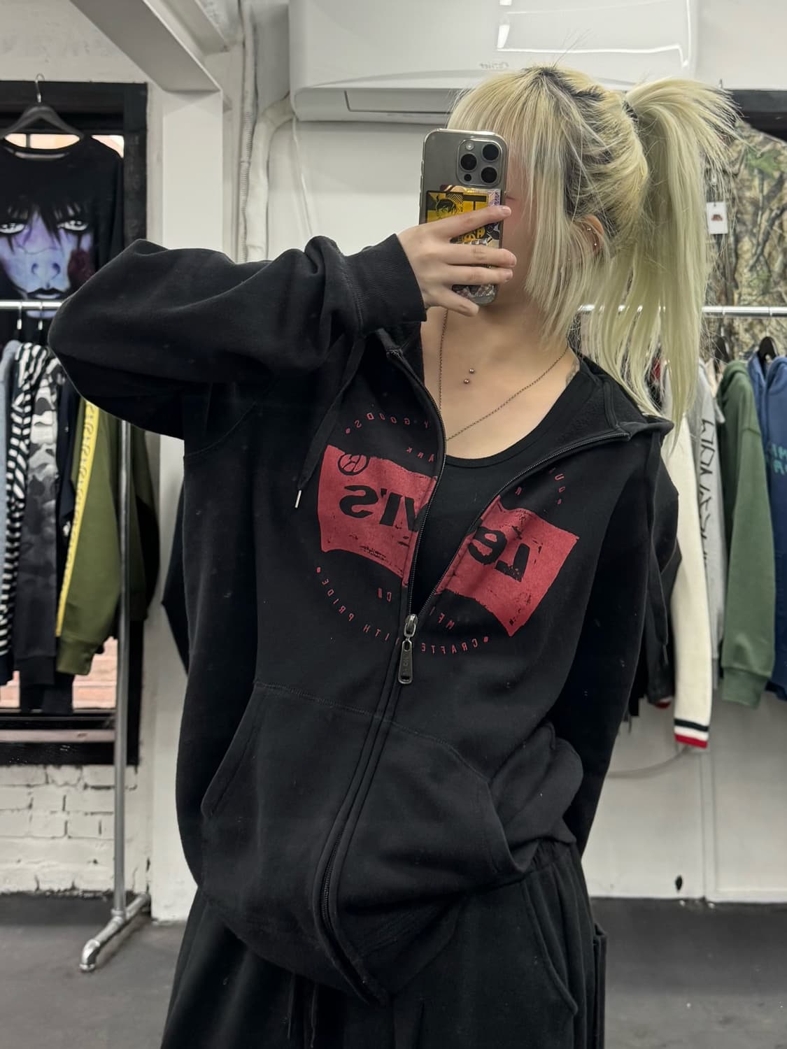 리바이스 빅로고 후드집업  상품이미지2