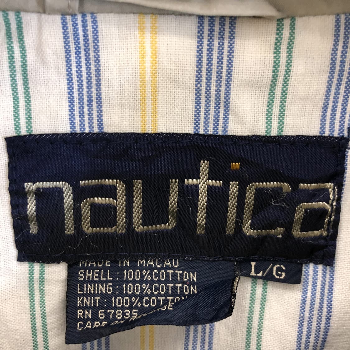 90s 노티카 헤링턴자켓 L 코튼 상품이미지5