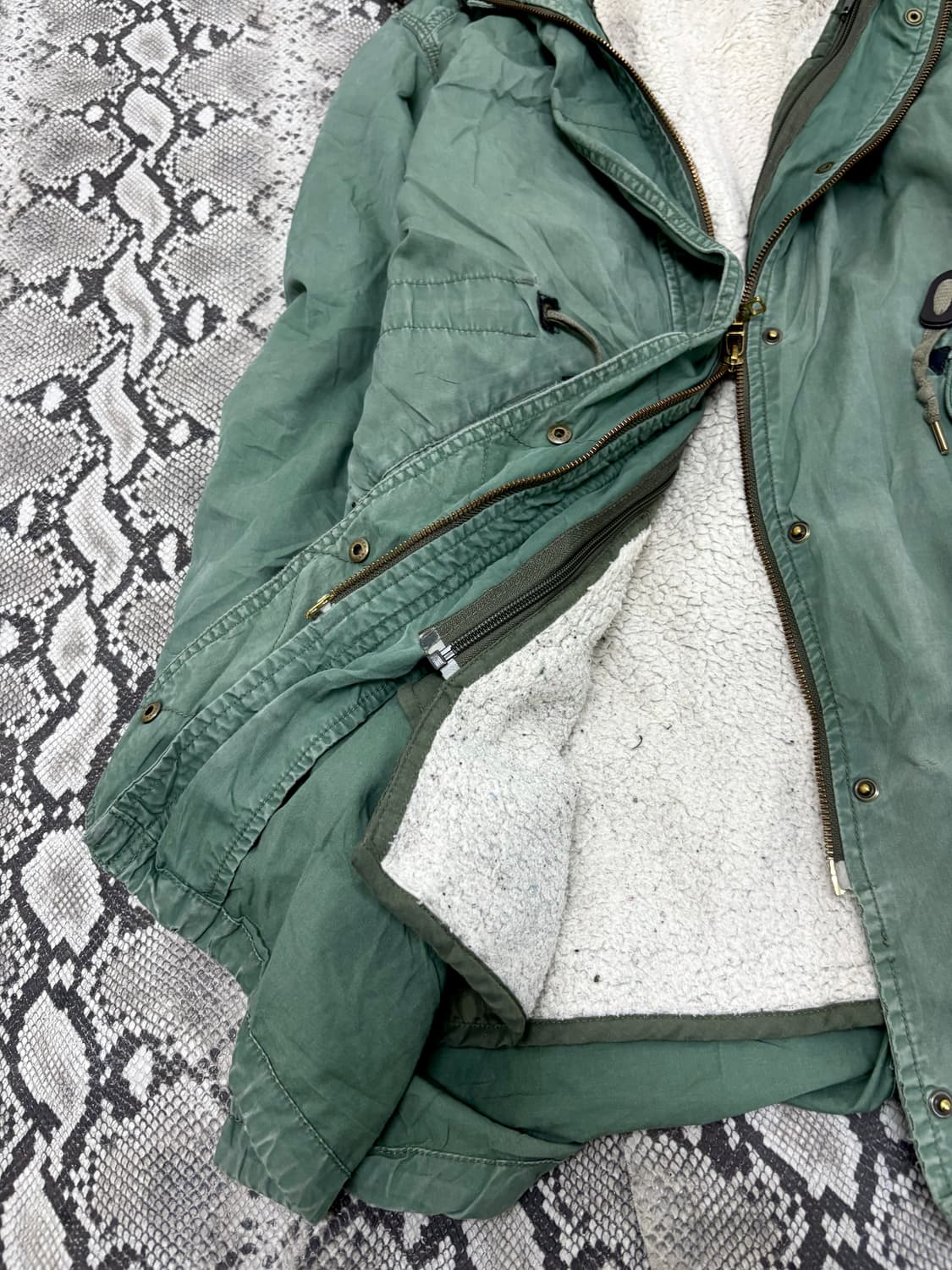 “Back number” Y2K Mood Green Field Jacke 상품이미지3