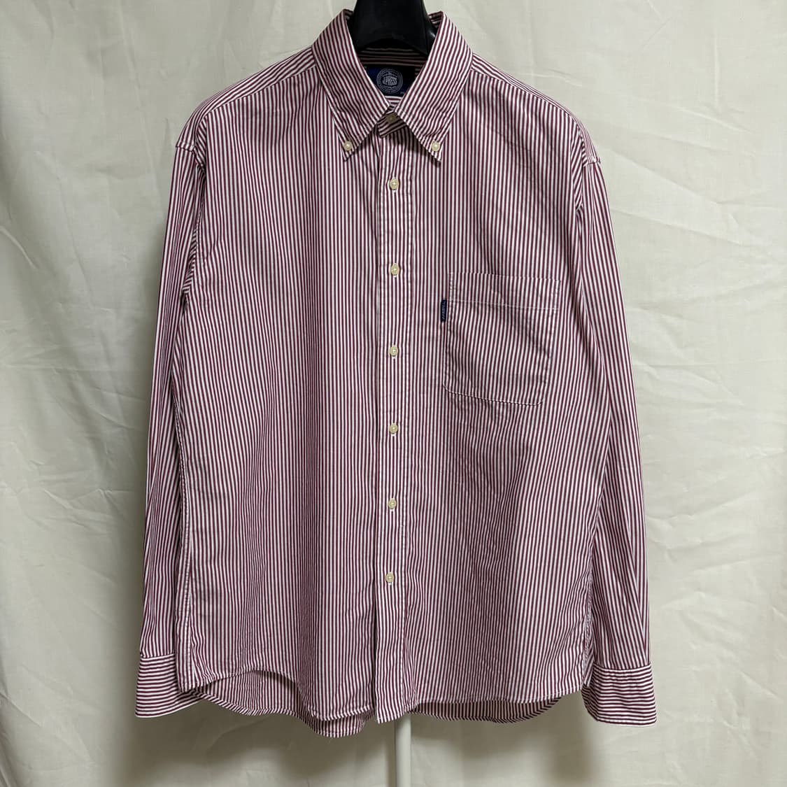 제이프레스 클래식 스트라이프 셔츠 / 레드, L 상품이미지1