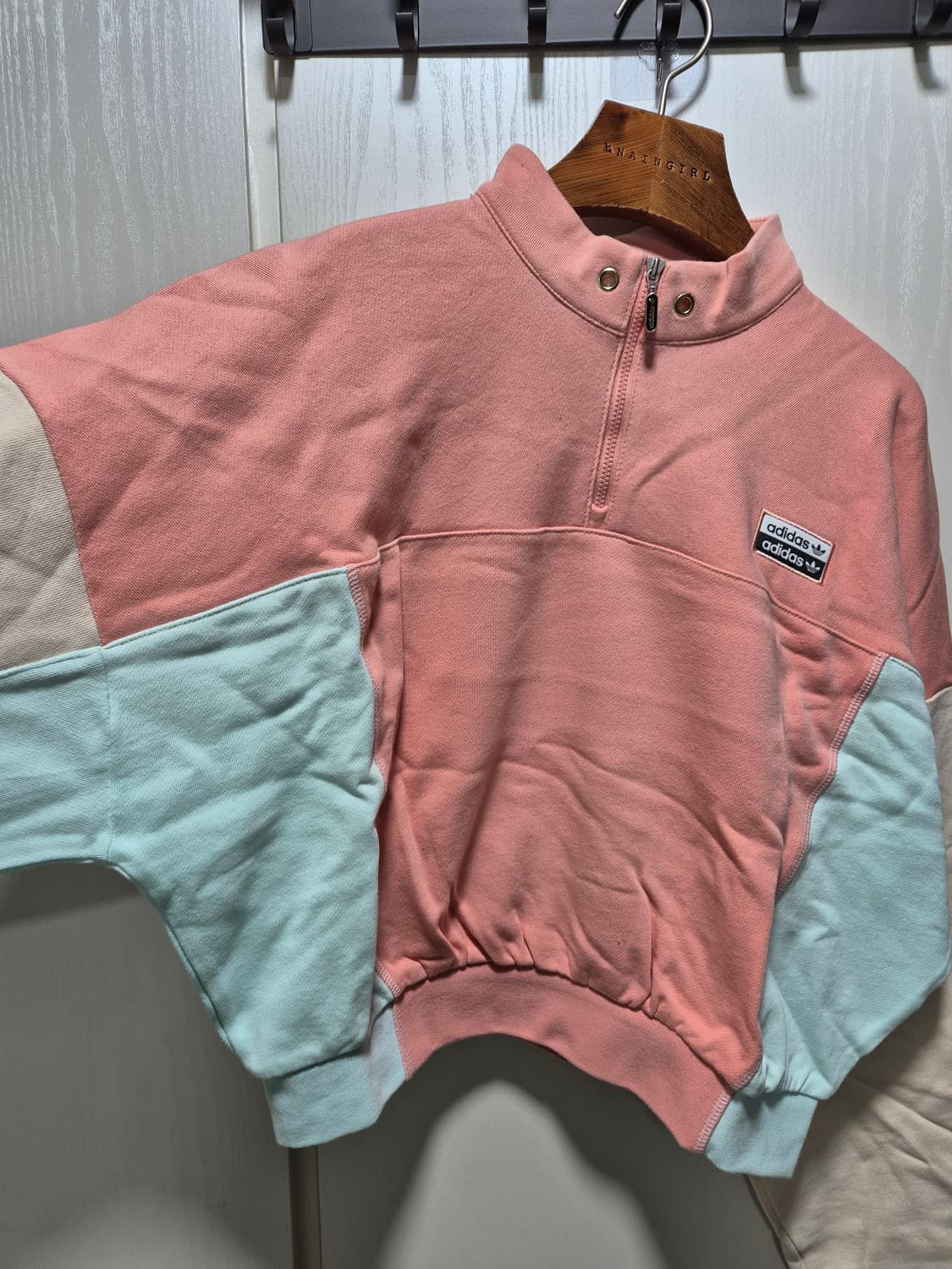 (세일)(새상품)아디다스 컬러블록 하프넥 맨투맨 상품이미지9