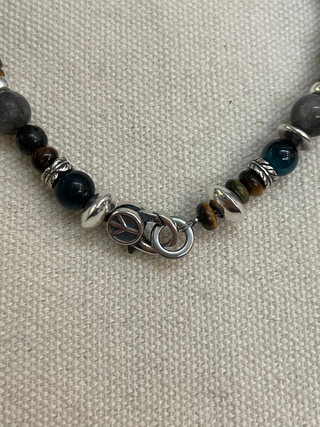Silver & Tiger Eye Stone Bracelet 상품이미지3
