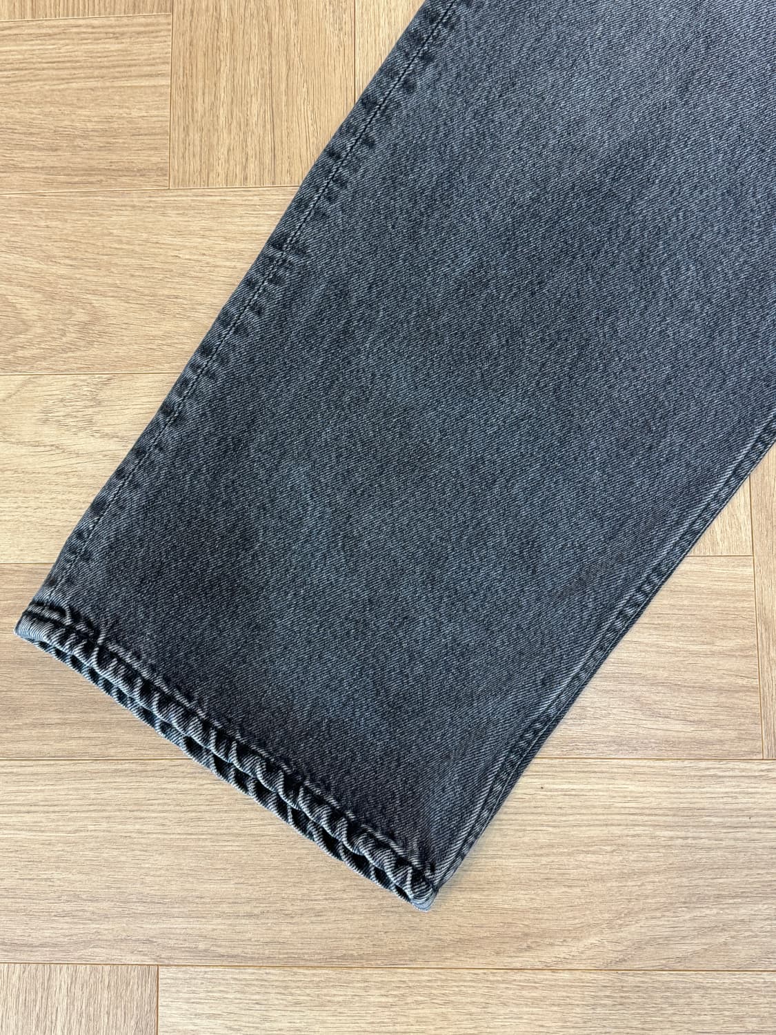 오어슬로우 100 슈퍼대드핏 데님 팬츠 - 흑청 M사이즈 상품이미지5