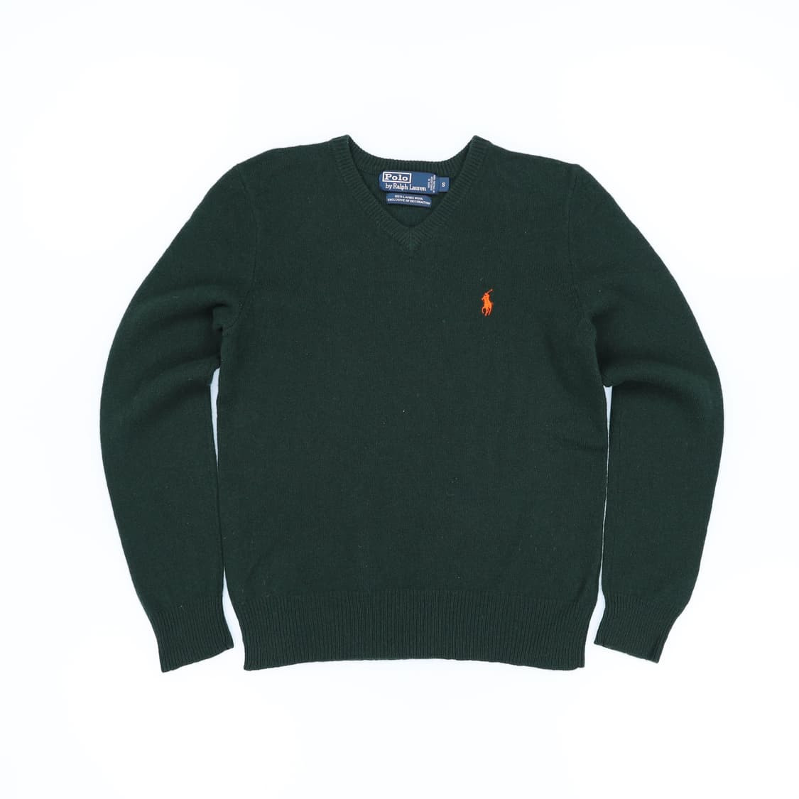 [S] 폴로 랄프로렌 램스울 브이넥 니트 그린 3816 상품이미지1
