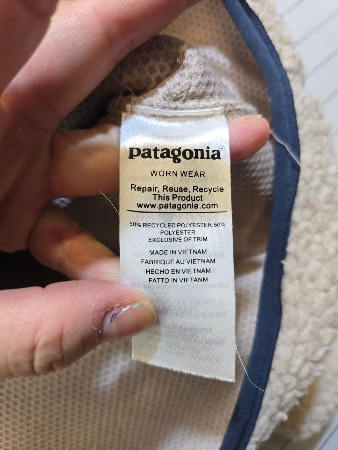 파타고니아 레트로 파일 플리스 자켓 아이보리 상품이미지7