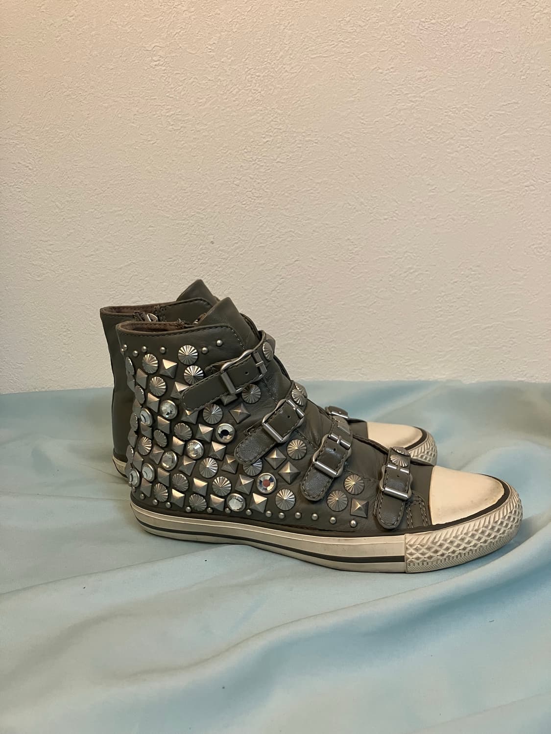 Ash 아쉬 한정판 스터드 버클 하이탑 스니커즈 y2k 상품이미지4