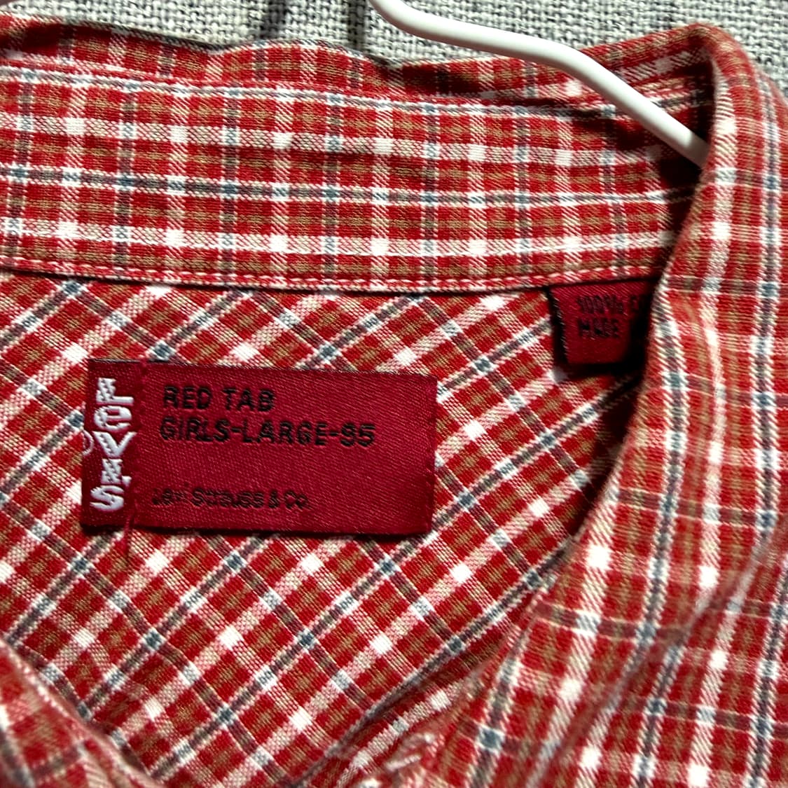 리바이스 레드탭 웨스턴 체크 포켓 셔츠  상품이미지4