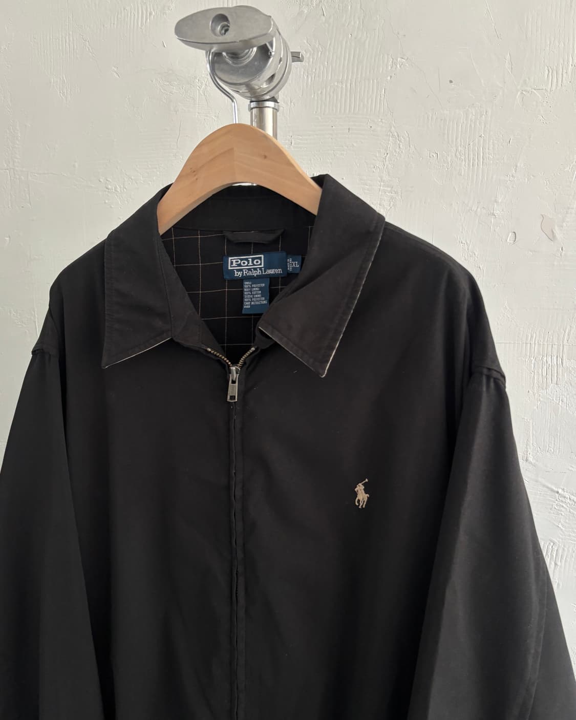 Polo 폴로 랄프로렌 블랙 폴리쉘 스윙 자켓 상품이미지2