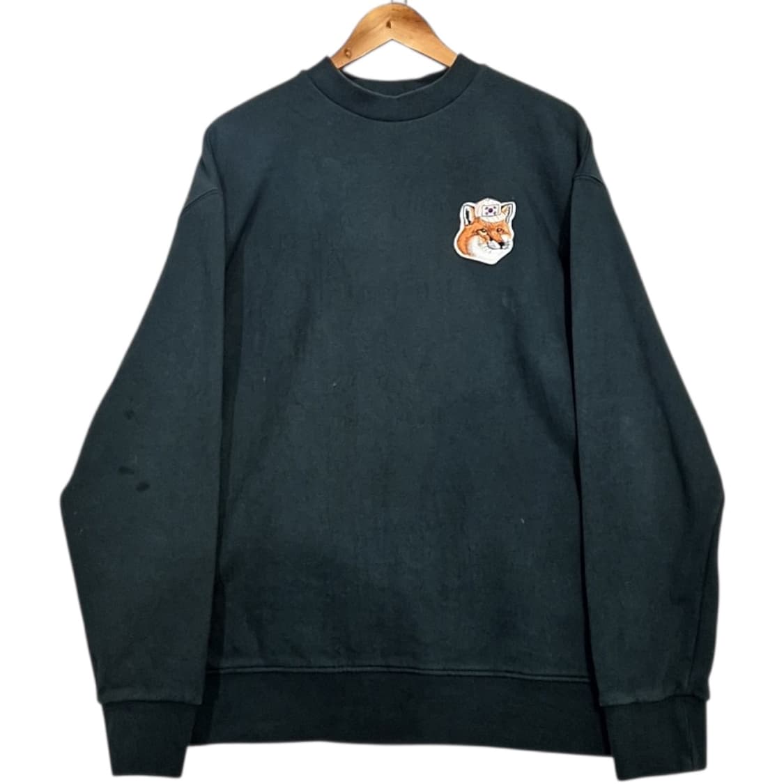 메종키츠네 태극기 폭스 헤드 맨투맨 상품이미지1