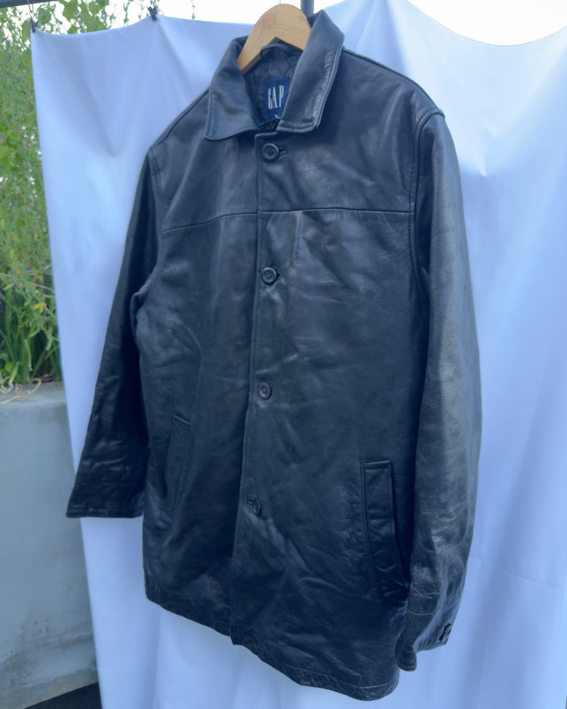 90s 올드갭 Old Gap 카우 레더 자켓 M 상품이미지1