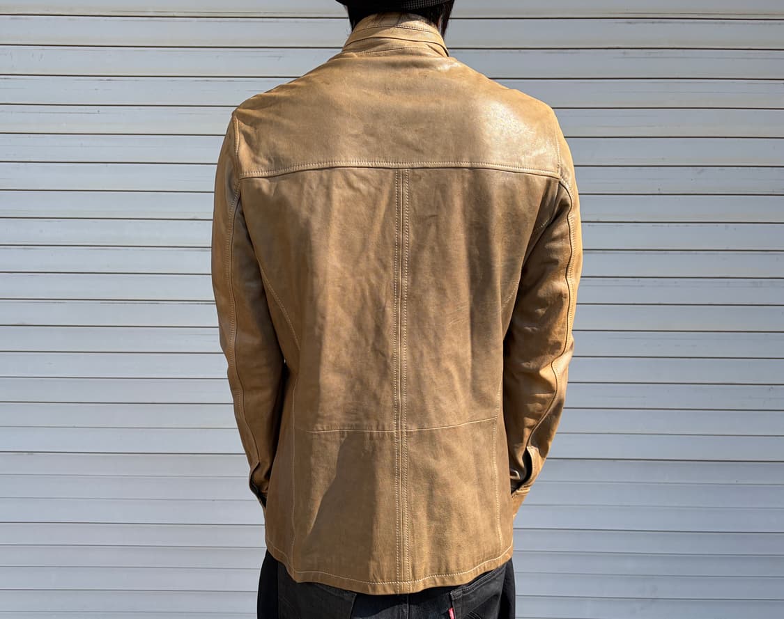 Armani collezioni leather jacket 상품이미지3