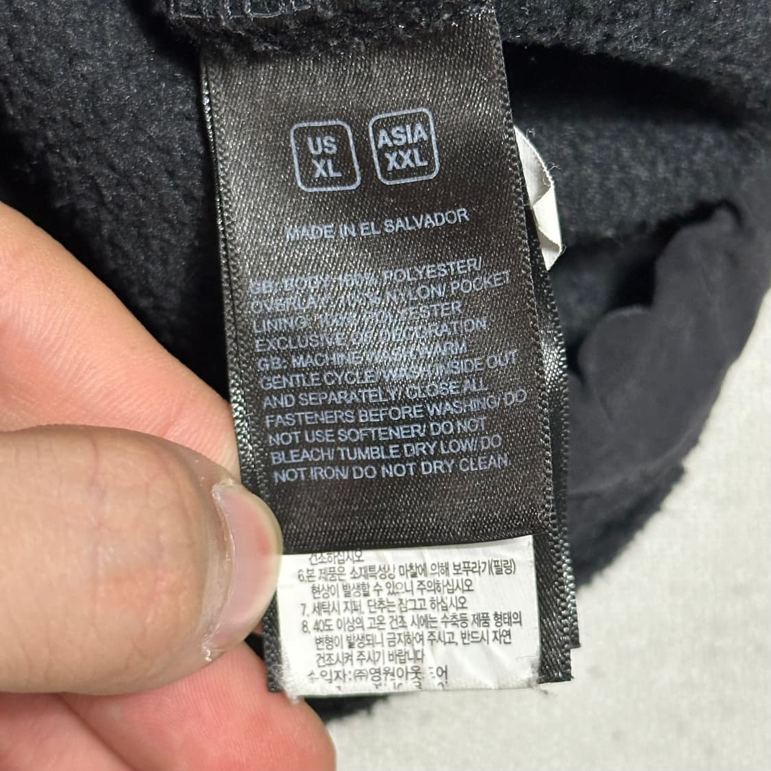 XXL 노스페이스 블랙 데날리 자켓 상품이미지5