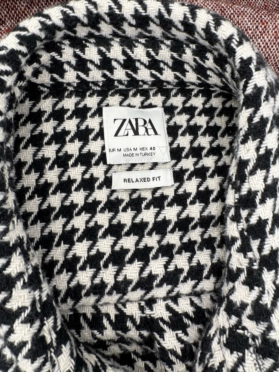 🖤 ZARA 하운드투스 체크 자켓 셔켓 상품이미지3
