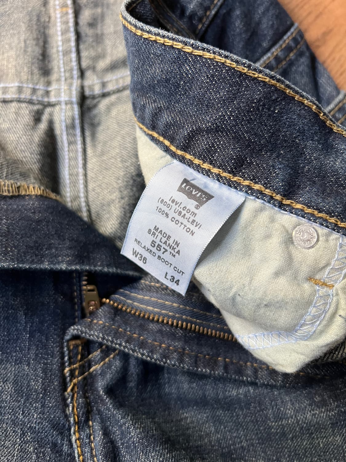 [36]00's 리바이스 USA 557 릴렉스 플레어핏 데님 팬츠 상품이미지4