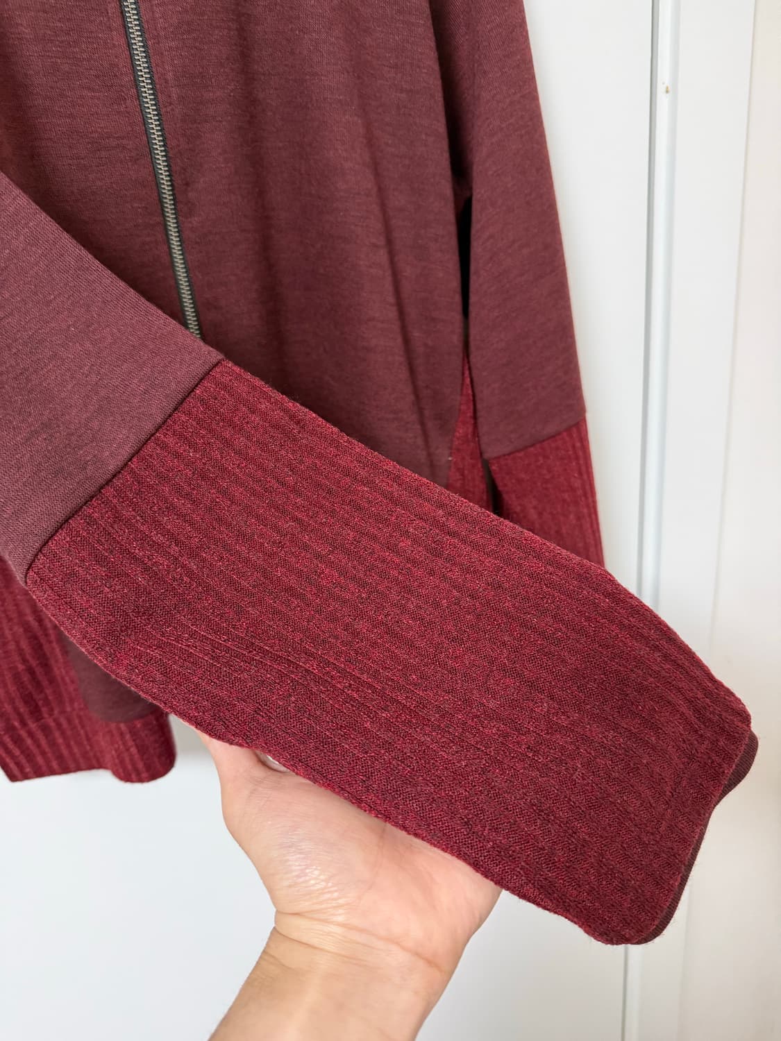 Double Sleeve Track Cardigan Dark Red 4 상품이미지5