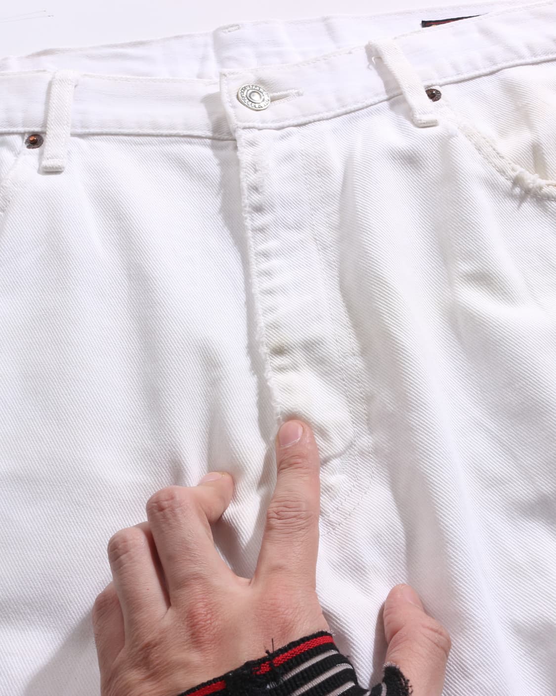 90~00s Bobson Big White Jeans 상품이미지5