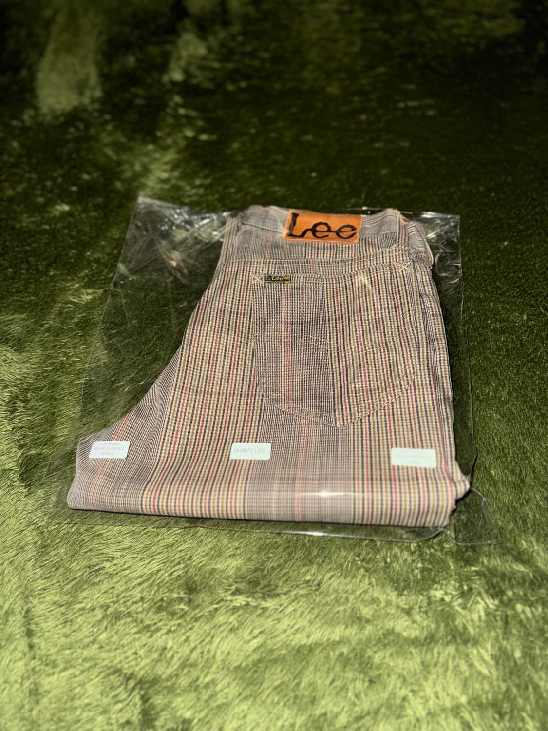 [30X33] 00s LEE 리 MADE IN JAPAN 체크 코튼 팬츠 상품이미지10