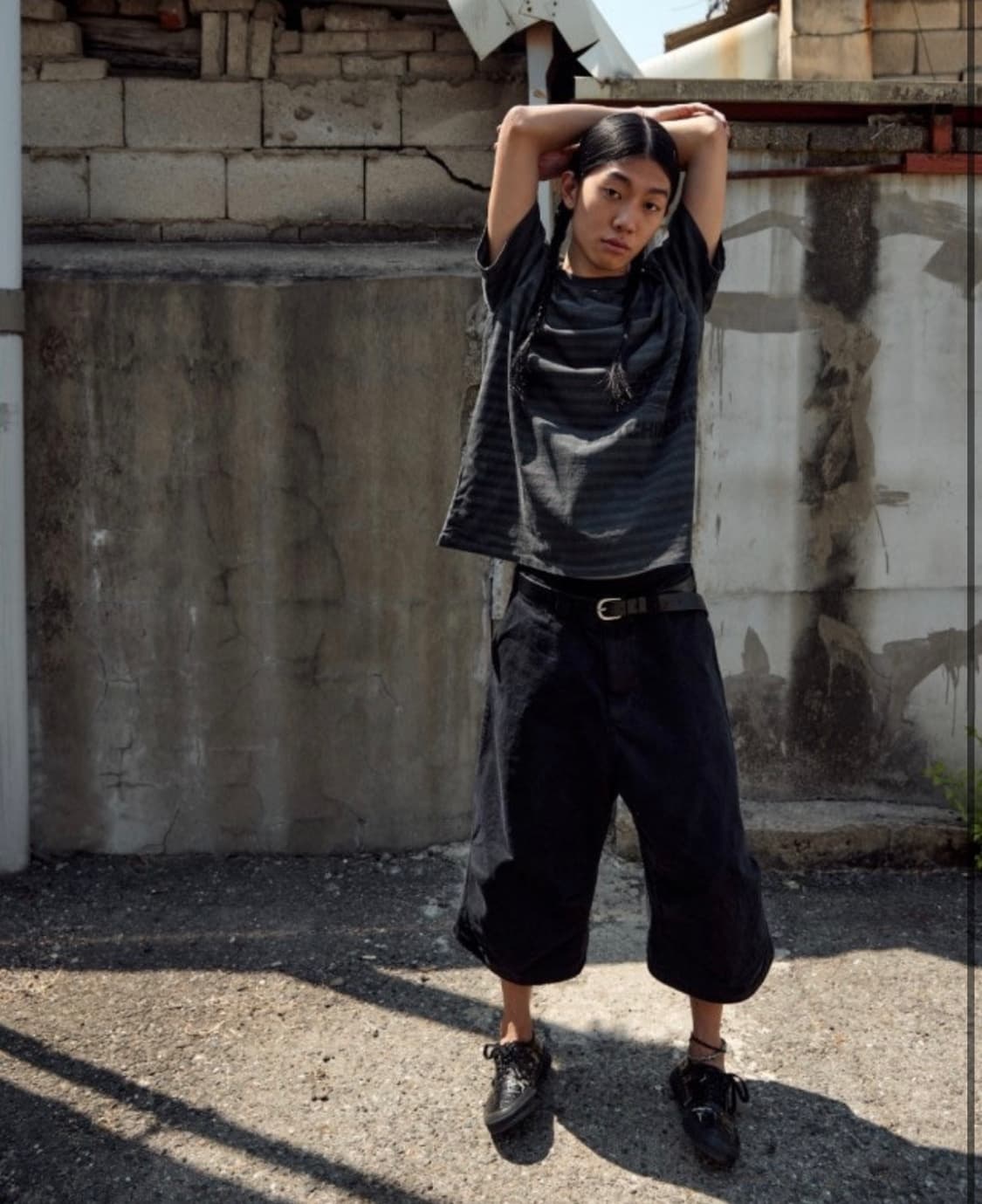 새상품) 디키즈 x 해칭룸 스트라이프 다이드 티셔츠 옐로우 4사이즈 상품이미지3