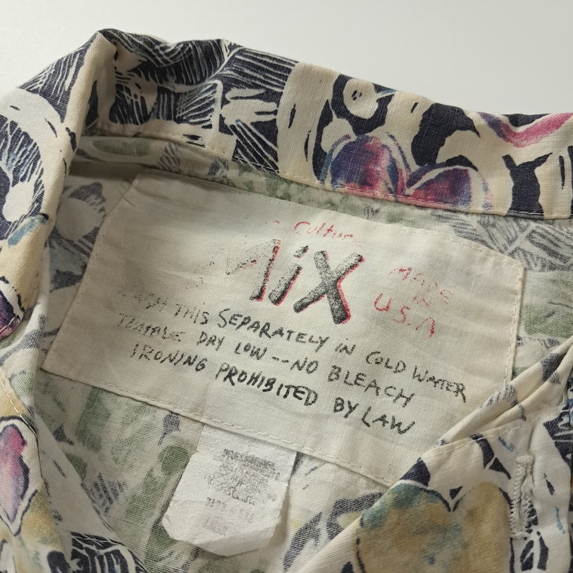 CK419 XL 믹스 90s 레트로 트로피컬 오픈칼라 반팔 셔츠 남방 상품이미지3