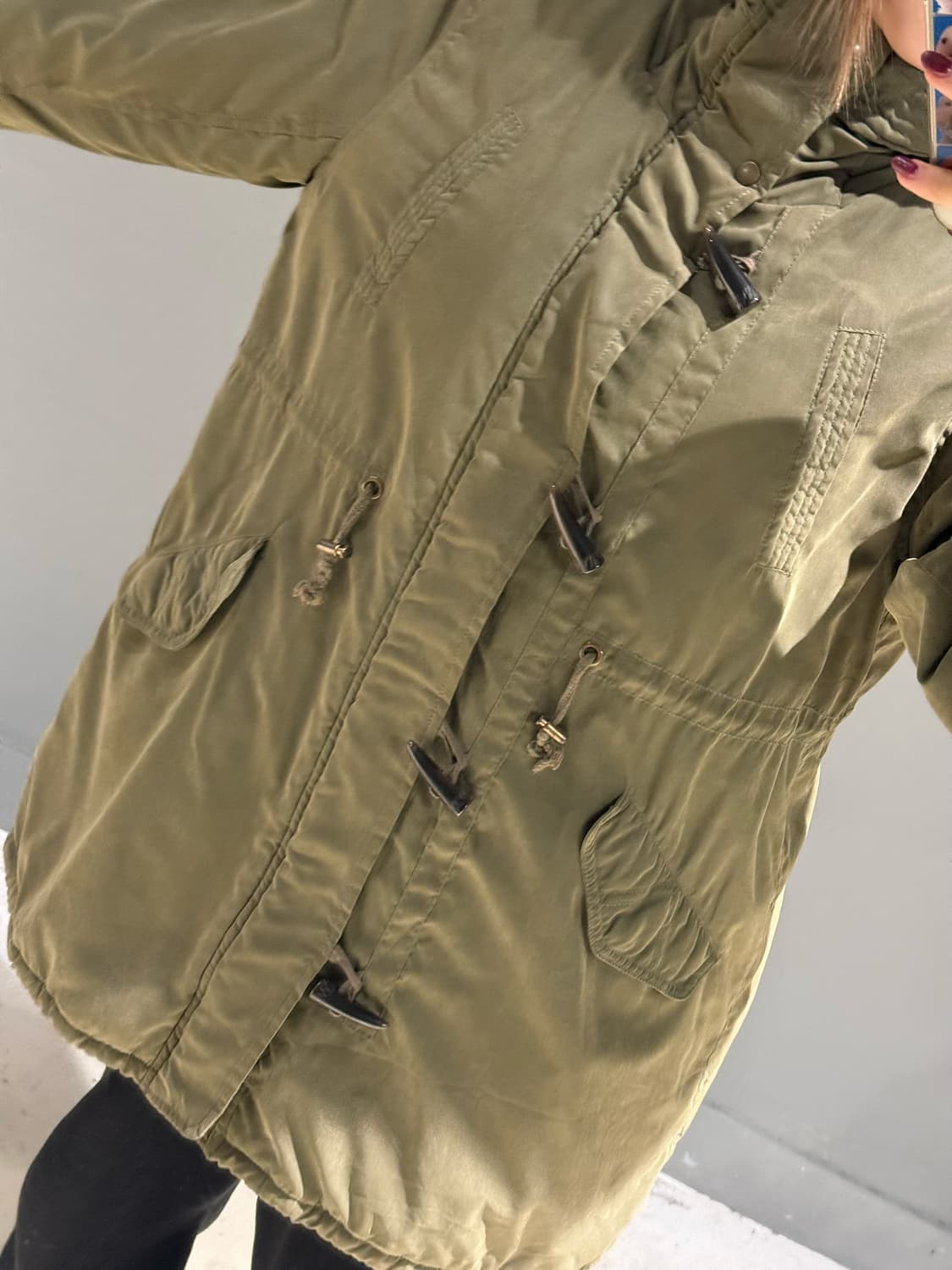 duffle button point hood military parka 상품이미지3