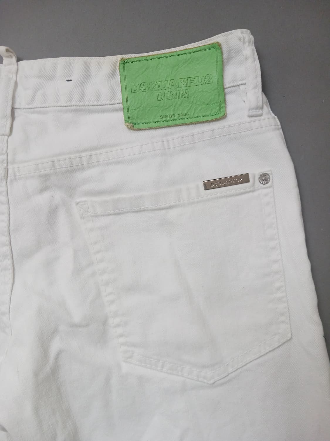 [31] 정품 디스퀘어드2 링클다이 화이트 슬림진 청바지 상품이미지9