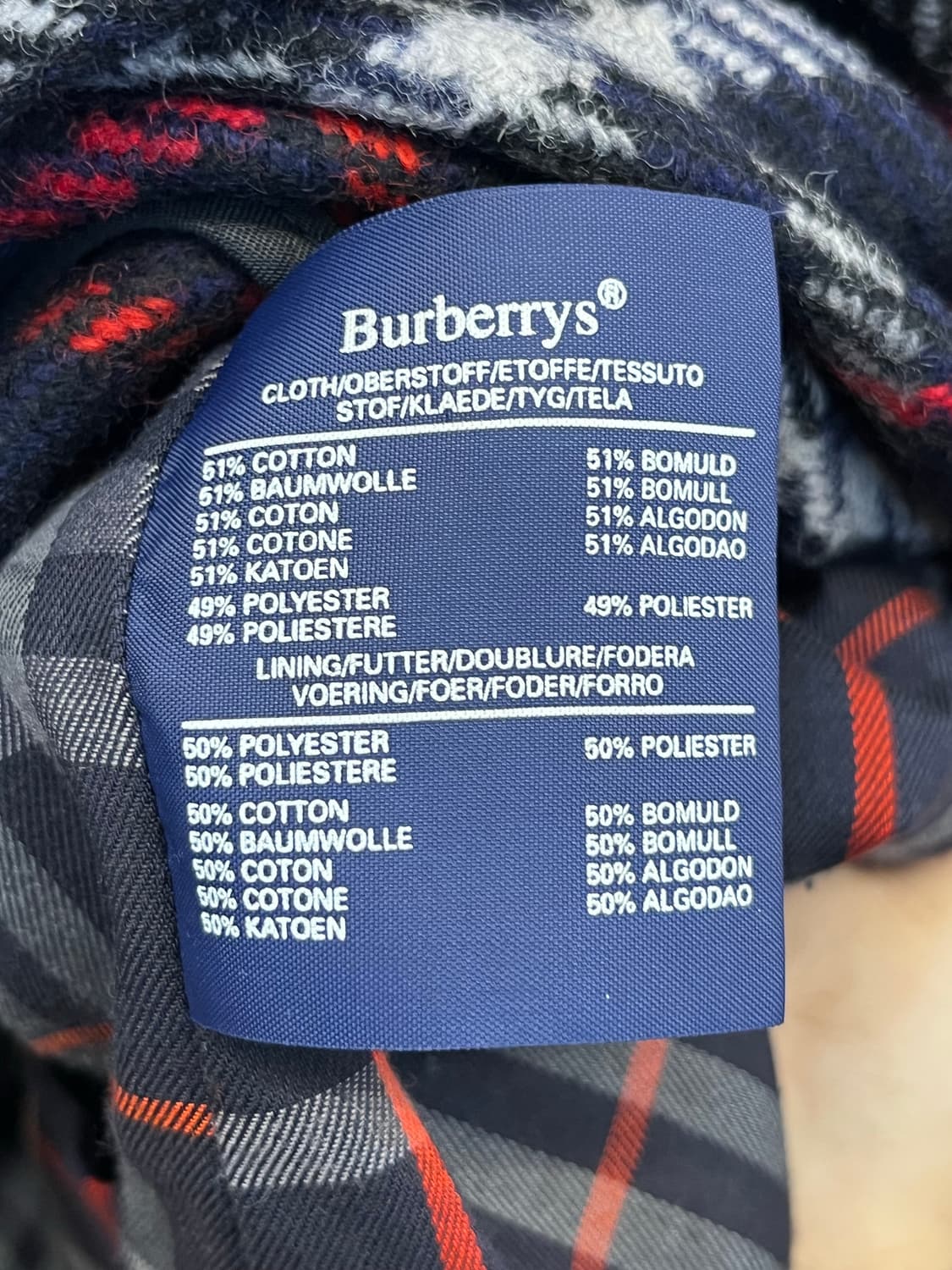 80's 버버리 발마칸 코트 다크네이비 상품이미지10