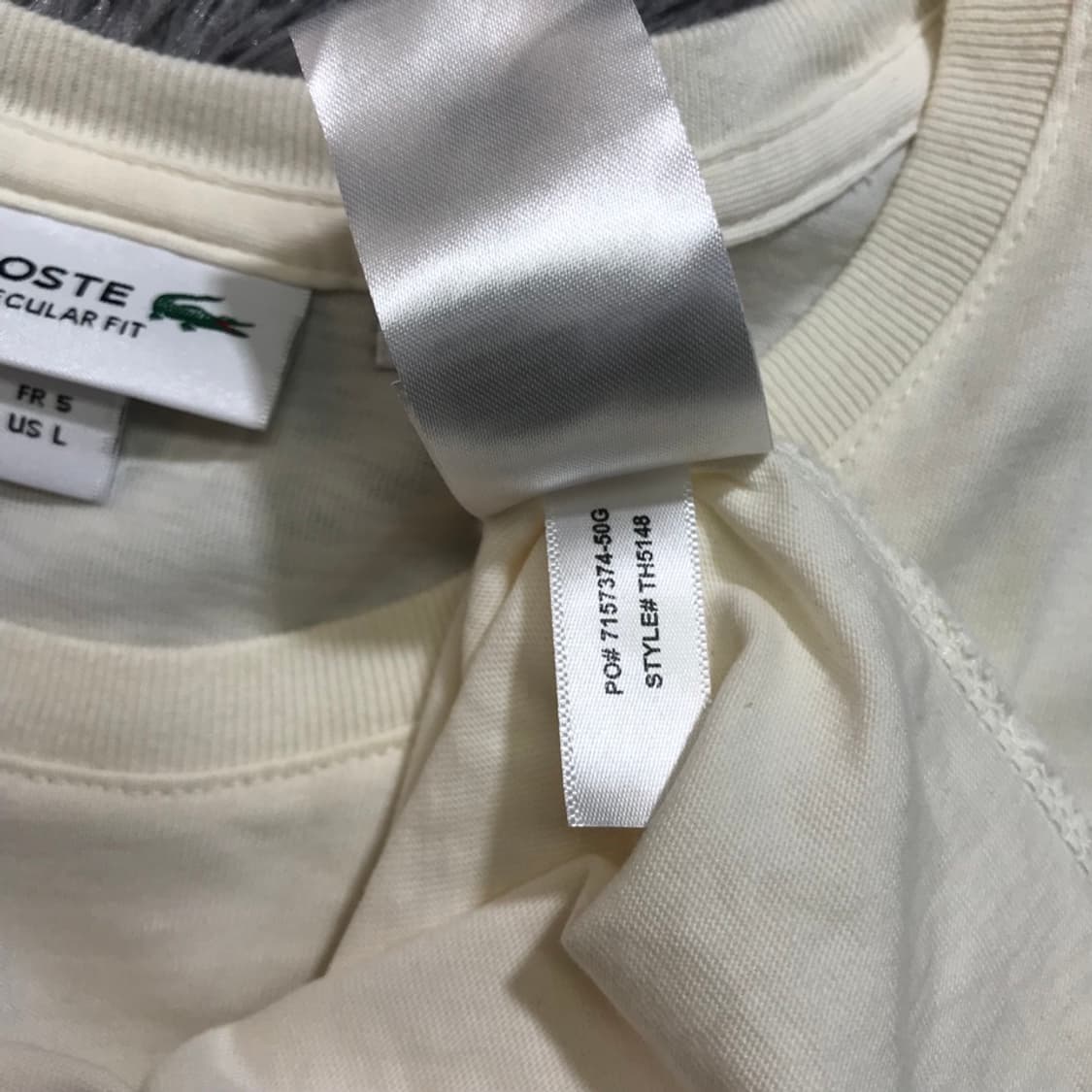 [[5(L), A급] 라코스테(LACOSTE) 그래픽 로고 반팔티@446 상품이미지6